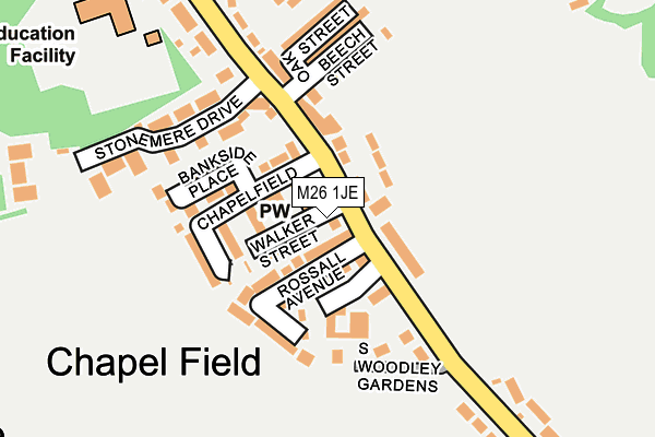 M26 1JE map - OS OpenMap – Local (Ordnance Survey) M26 1JE map - OS OpenMap – Local (Ordnance Survey)