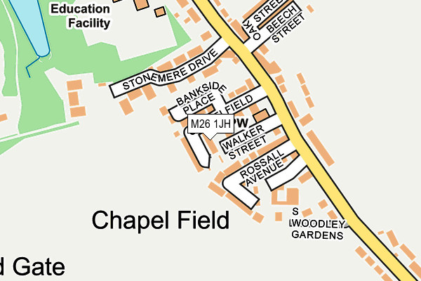 M26 1JH map - OS OpenMap – Local (Ordnance Survey) M26 1JH map - OS OpenMap – Local (Ordnance Survey)