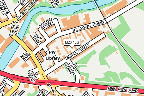 M26 1LG map - OS OpenMap – Local (Ordnance Survey) M26 1LG map - OS OpenMap – Local (Ordnance Survey)