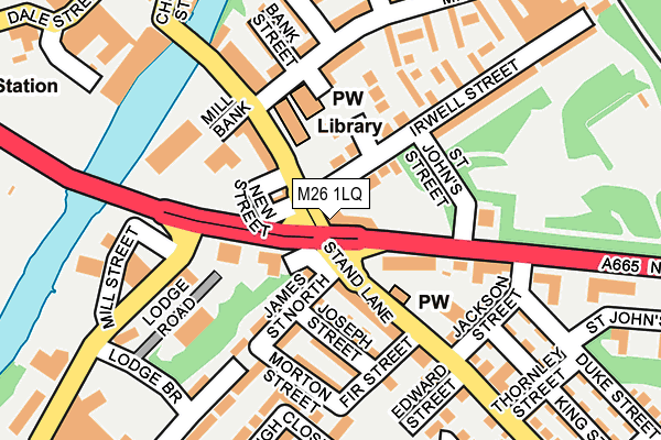 M26 1LQ map - OS OpenMap – Local (Ordnance Survey) M26 1LQ map - OS OpenMap – Local (Ordnance Survey)