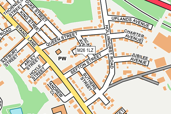 M26 1LZ map - OS OpenMap – Local (Ordnance Survey) M26 1LZ map - OS OpenMap – Local (Ordnance Survey)