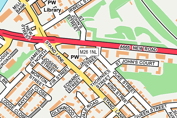 M26 1NL map - OS OpenMap – Local (Ordnance Survey) M26 1NL map - OS OpenMap – Local (Ordnance Survey)