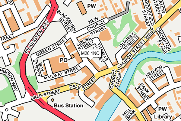 M26 1NQ map - OS OpenMap – Local (Ordnance Survey) M26 1NQ map - OS OpenMap – Local (Ordnance Survey)