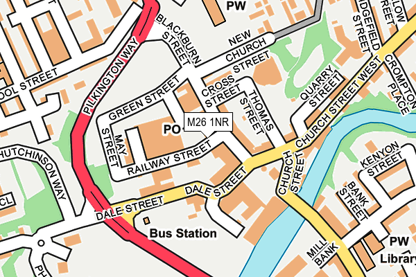 M26 1NR map - OS OpenMap – Local (Ordnance Survey) M26 1NR map - OS OpenMap – Local (Ordnance Survey)