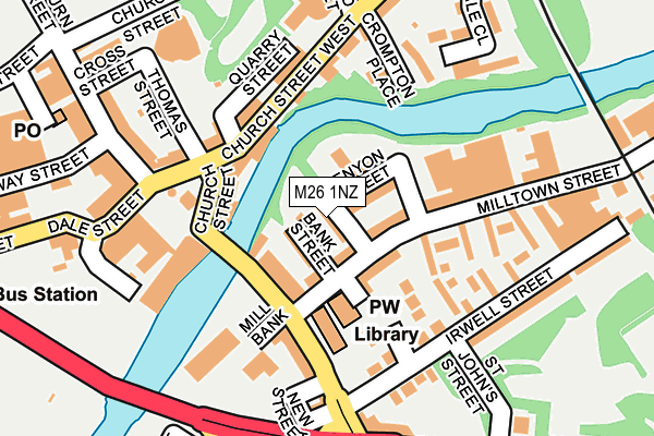 M26 1NZ map - OS OpenMap – Local (Ordnance Survey) M26 1NZ map - OS OpenMap – Local (Ordnance Survey)
