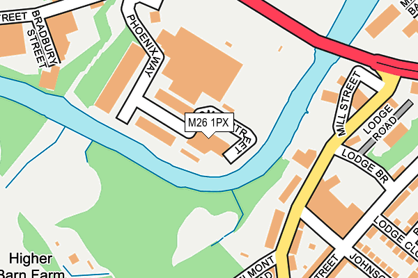 M26 1PX map - OS OpenMap – Local (Ordnance Survey) M26 1PX map - OS OpenMap – Local (Ordnance Survey)