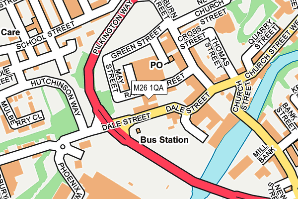 M26 1QA map - OS OpenMap – Local (Ordnance Survey) M26 1QA map - OS OpenMap – Local (Ordnance Survey)