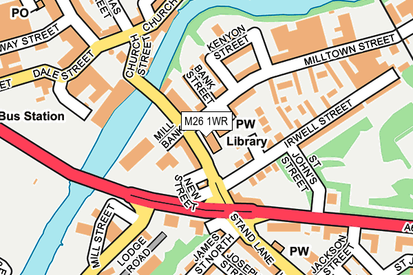 M26 1WR map - OS OpenMap – Local (Ordnance Survey) M26 1WR map - OS OpenMap – Local (Ordnance Survey)