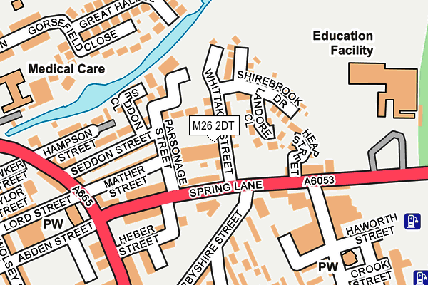 M26 2DT map - OS OpenMap – Local (Ordnance Survey) M26 2DT map - OS OpenMap – Local (Ordnance Survey)
