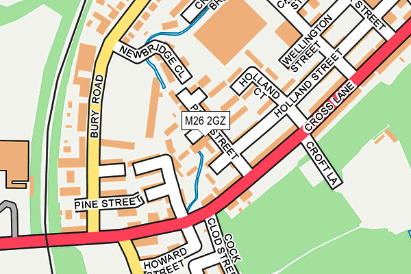 M26 2GZ map - OS OpenMap – Local (Ordnance Survey) M26 2GZ map - OS OpenMap – Local (Ordnance Survey)