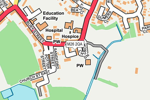 M26 2QA map - OS OpenMap – Local (Ordnance Survey) M26 2QA map - OS OpenMap – Local (Ordnance Survey)