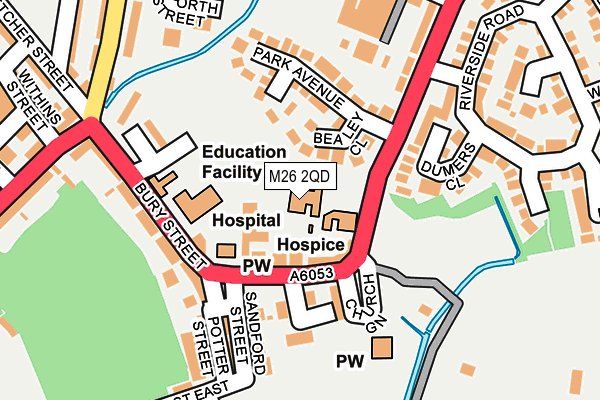 M26 2QD map - OS OpenMap – Local (Ordnance Survey) M26 2QD map - OS OpenMap – Local (Ordnance Survey)