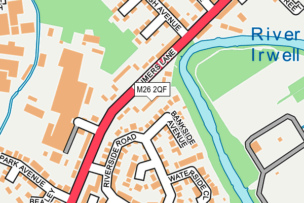 M26 2QF map - OS OpenMap – Local (Ordnance Survey) M26 2QF map - OS OpenMap – Local (Ordnance Survey)