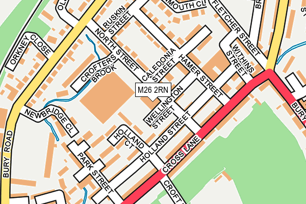 M26 2RN map - OS OpenMap – Local (Ordnance Survey) M26 2RN map - OS OpenMap – Local (Ordnance Survey)