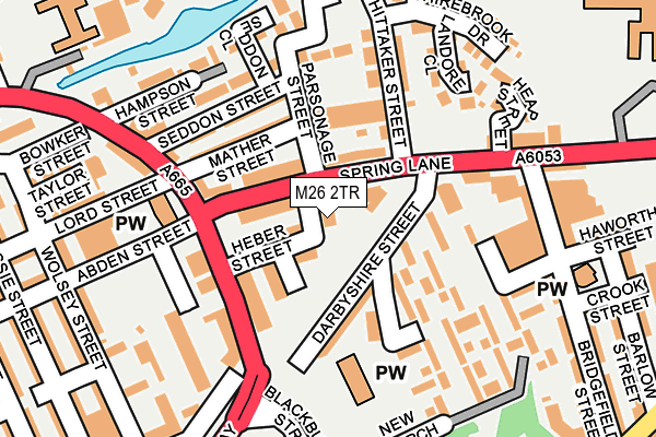 M26 2TR map - OS OpenMap – Local (Ordnance Survey) M26 2TR map - OS OpenMap – Local (Ordnance Survey)