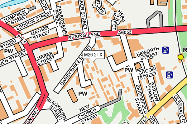 M26 2TX map - OS OpenMap – Local (Ordnance Survey) M26 2TX map - OS OpenMap – Local (Ordnance Survey)