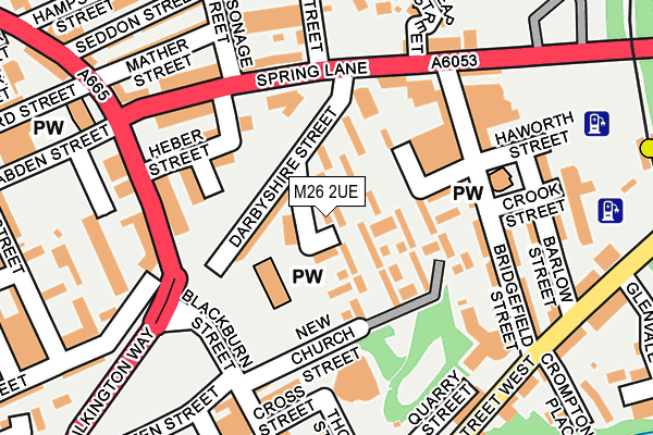 M26 2UE map - OS OpenMap – Local (Ordnance Survey) M26 2UE map - OS OpenMap – Local (Ordnance Survey)