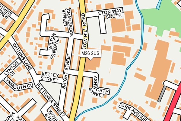 M26 2US map - OS OpenMap – Local (Ordnance Survey) M26 2US map - OS OpenMap – Local (Ordnance Survey)