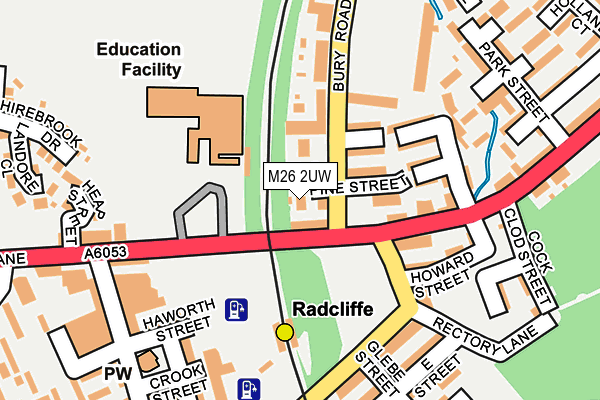 M26 2UW map - OS OpenMap – Local (Ordnance Survey) M26 2UW map - OS OpenMap – Local (Ordnance Survey)