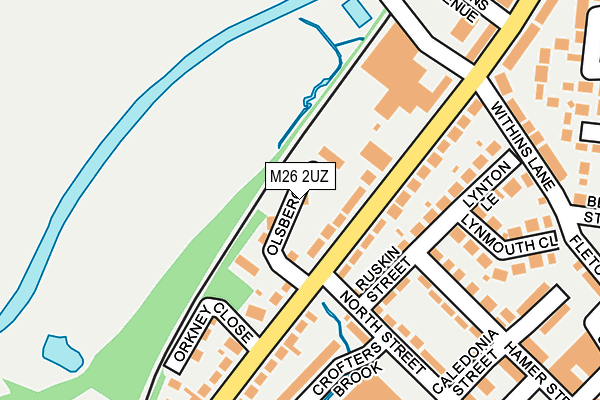 M26 2UZ map - OS OpenMap – Local (Ordnance Survey) M26 2UZ map - OS OpenMap – Local (Ordnance Survey)