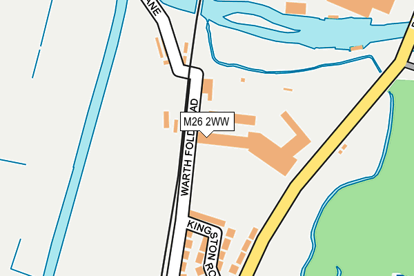M26 2WW map - OS OpenMap – Local (Ordnance Survey) M26 2WW map - OS OpenMap – Local (Ordnance Survey)