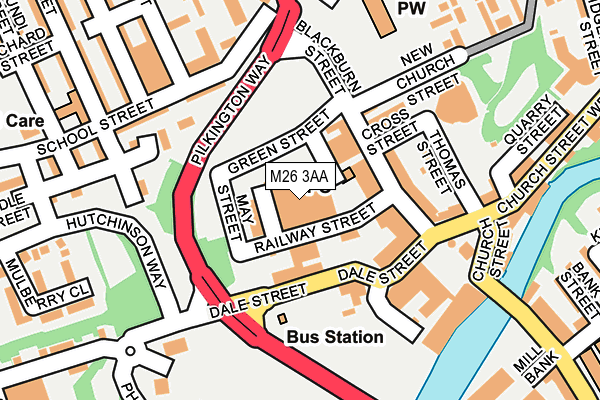M26 3AA map - OS OpenMap – Local (Ordnance Survey) M26 3AA map - OS OpenMap – Local (Ordnance Survey)