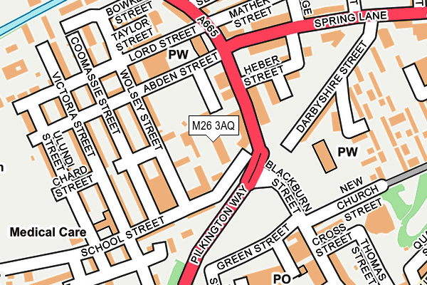 M26 3AQ map - OS OpenMap – Local (Ordnance Survey) M26 3AQ map - OS OpenMap – Local (Ordnance Survey)
