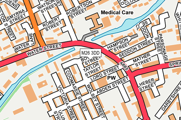M26 3DD map - OS OpenMap – Local (Ordnance Survey) M26 3DD map - OS OpenMap – Local (Ordnance Survey)