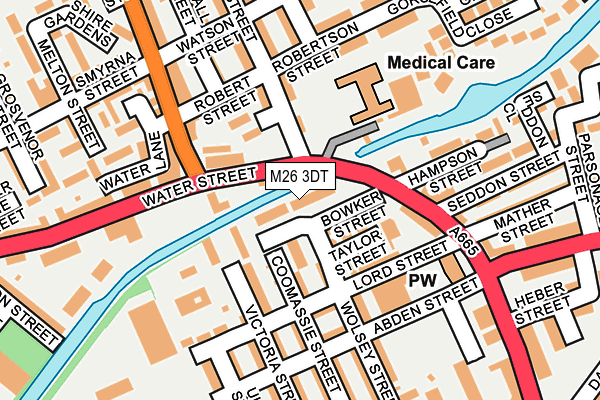 M26 3DT map - OS OpenMap – Local (Ordnance Survey) M26 3DT map - OS OpenMap – Local (Ordnance Survey)