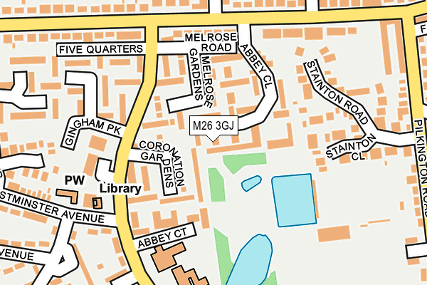 M26 3GJ map - OS OpenMap – Local (Ordnance Survey) M26 3GJ map - OS OpenMap – Local (Ordnance Survey)
