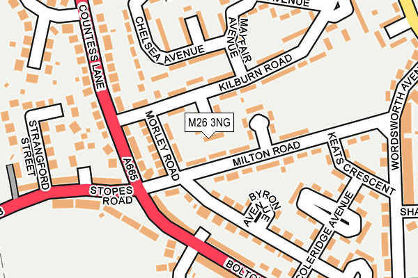 M26 3NG map - OS OpenMap – Local (Ordnance Survey) M26 3NG map - OS OpenMap – Local (Ordnance Survey)