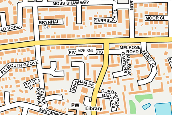 M26 3NU map - OS OpenMap – Local (Ordnance Survey) M26 3NU map - OS OpenMap – Local (Ordnance Survey)