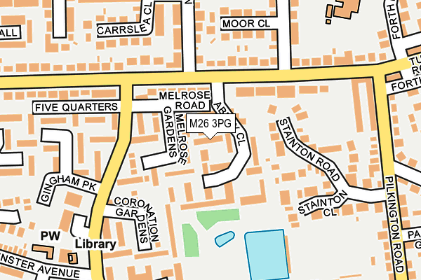 M26 3PG map - OS OpenMap – Local (Ordnance Survey) M26 3PG map - OS OpenMap – Local (Ordnance Survey)