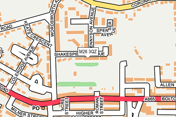 M26 3QZ map - OS OpenMap – Local (Ordnance Survey) M26 3QZ map - OS OpenMap – Local (Ordnance Survey)