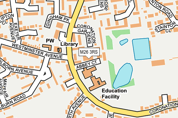 M26 3RS map - OS OpenMap – Local (Ordnance Survey) M26 3RS map - OS OpenMap – Local (Ordnance Survey)