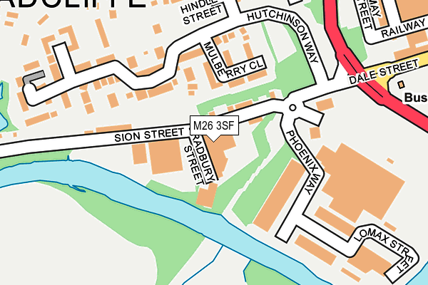 M26 3SF map - OS OpenMap – Local (Ordnance Survey) M26 3SF map - OS OpenMap – Local (Ordnance Survey)