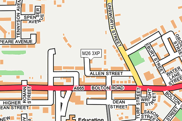 M26 3XP map - OS OpenMap – Local (Ordnance Survey) M26 3XP map - OS OpenMap – Local (Ordnance Survey)