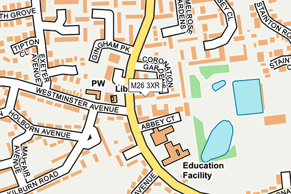 M26 3XR map - OS OpenMap – Local (Ordnance Survey) M26 3XR map - OS OpenMap – Local (Ordnance Survey)