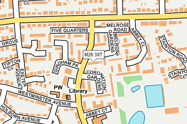 M26 3XT map - OS OpenMap – Local (Ordnance Survey) M26 3XT map - OS OpenMap – Local (Ordnance Survey)