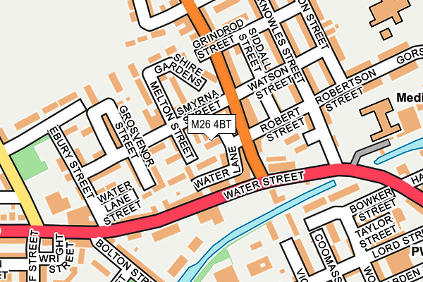M26 4BT map - OS OpenMap – Local (Ordnance Survey) M26 4BT map - OS OpenMap – Local (Ordnance Survey)
