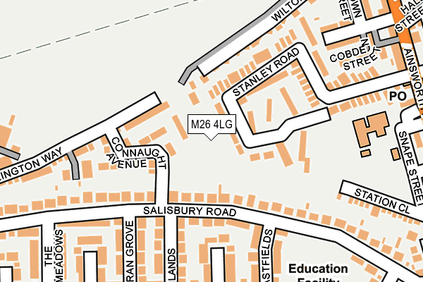 M26 4LG map - OS OpenMap – Local (Ordnance Survey) M26 4LG map - OS OpenMap – Local (Ordnance Survey)