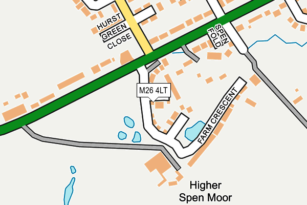 M26 4LT map - OS OpenMap – Local (Ordnance Survey) M26 4LT map - OS OpenMap – Local (Ordnance Survey)