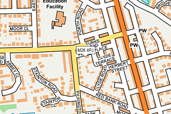 M26 4PJ map - OS OpenMap – Local (Ordnance Survey) M26 4PJ map - OS OpenMap – Local (Ordnance Survey)