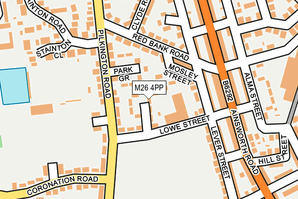 M26 4PP map - OS OpenMap – Local (Ordnance Survey) M26 4PP map - OS OpenMap – Local (Ordnance Survey)