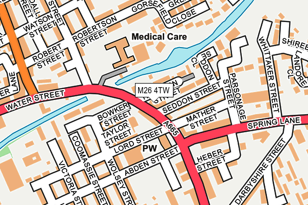 M26 4TW map - OS OpenMap – Local (Ordnance Survey) M26 4TW map - OS OpenMap – Local (Ordnance Survey)