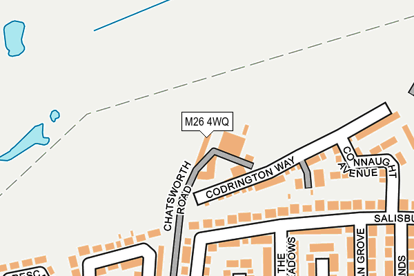 M26 4WQ map - OS OpenMap – Local (Ordnance Survey) M26 4WQ map - OS OpenMap – Local (Ordnance Survey)