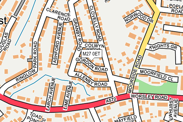 M27 0ET map - OS OpenMap – Local (Ordnance Survey) M27 0ET map - OS OpenMap – Local (Ordnance Survey)