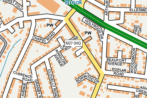 M27 0HQ map - OS OpenMap – Local (Ordnance Survey) M27 0HQ map - OS OpenMap – Local (Ordnance Survey)