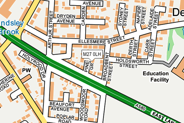 M27 0LH map - OS OpenMap – Local (Ordnance Survey) M27 0LH map - OS OpenMap – Local (Ordnance Survey)