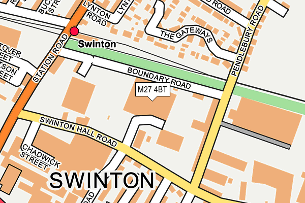 M27 4BT map - OS OpenMap – Local (Ordnance Survey) M27 4BT map - OS OpenMap – Local (Ordnance Survey)